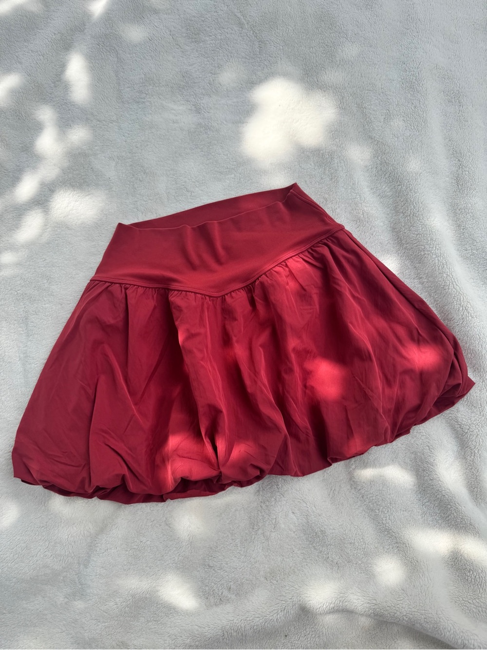 Aerie Bubble Mini Skort Brick Red | Medium